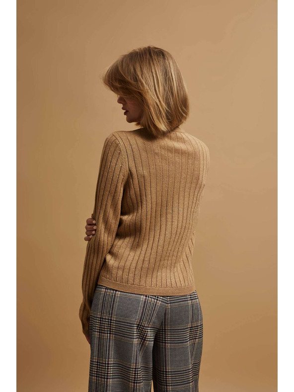 Moodo Sveter zdobený metalickou niťou Moodo