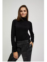 Moodo Sveter so stojačkou čierny Moodo