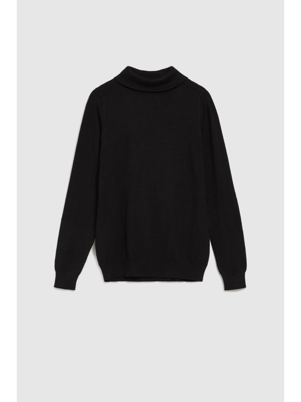 Moodo Sveter so stojačkou čierny Moodo