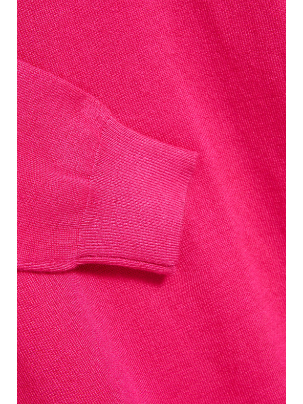 Moodo Sveter so stojačkou fuchsiový Moodo