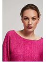 Moodo Sveter s 3/4 rukávom fuchsiový Moodo