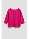 Moodo Sveter s 3/4 rukávom fuchsiový Moodo
