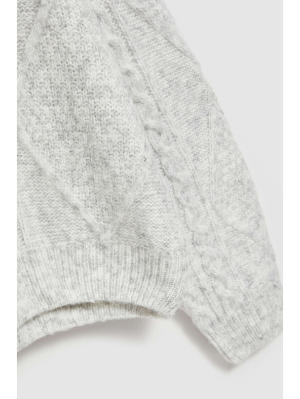 Moodo Sveter s výstrihom do V sivý Moodo