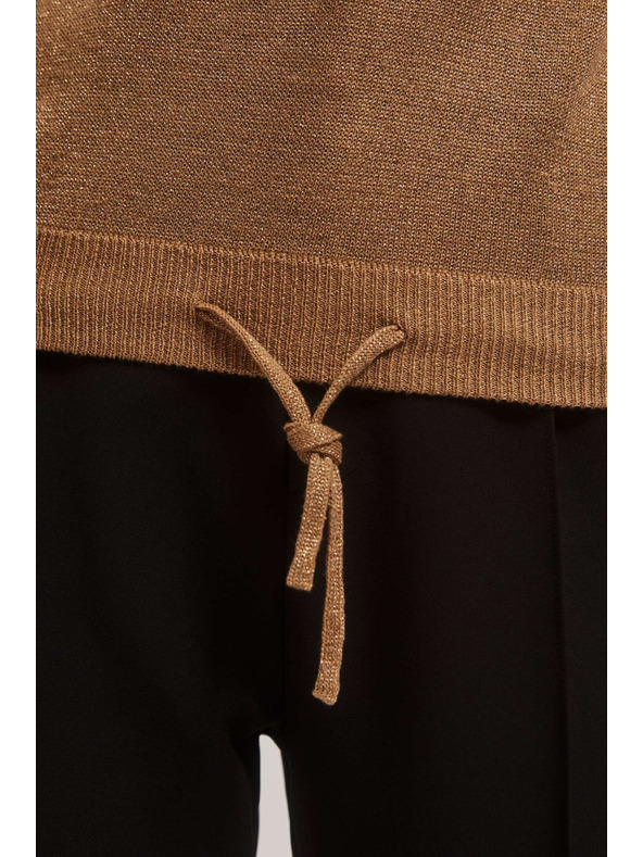 Moodo Sveter s metalickým vláknom a zaväzovaním Moodo