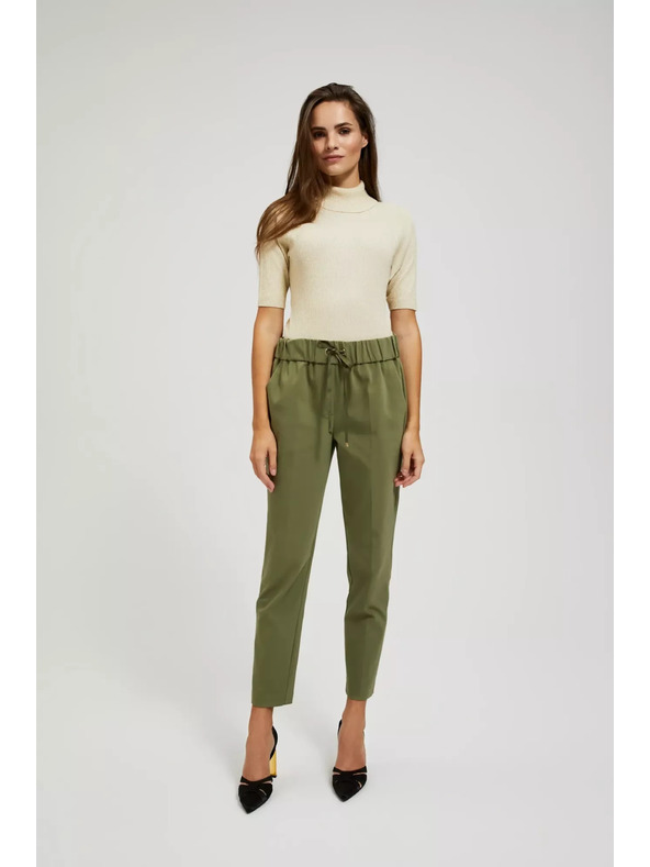 Moodo Sveter so stojačikom zdobený metalickou niťou perleťový Moodo