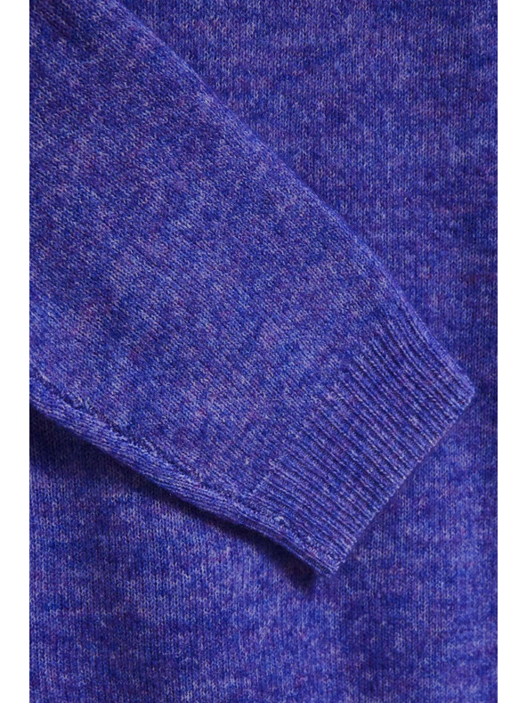 Moodo Sveter so zaväzovaním fialový Moodo