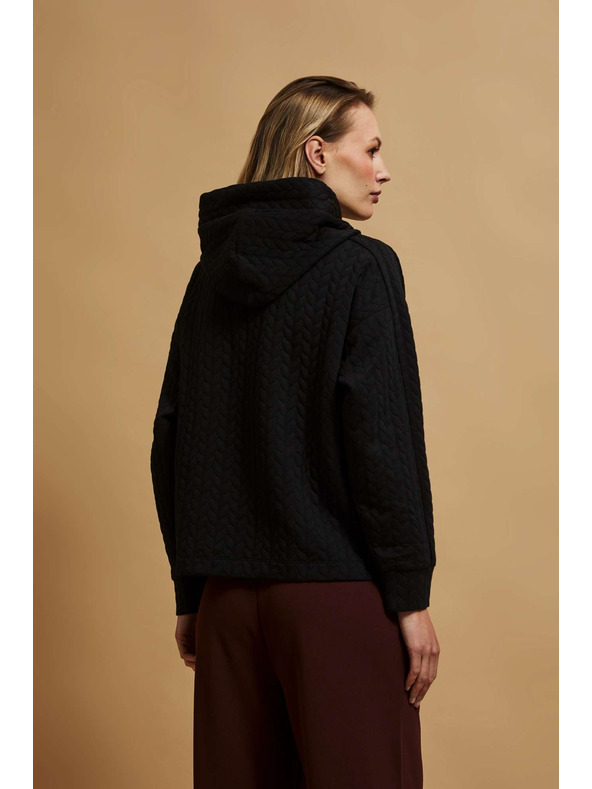 Moodo Mikina s kapucňou čierna Moodo