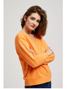 Moodo Blúzka s výstrihom do V oranžová Moodo