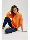 Moodo Blúzka s výstrihom do V oranžová Moodo