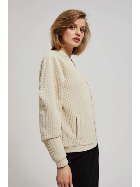 Moodo Rozopínacia mikina s vreckami Moodo