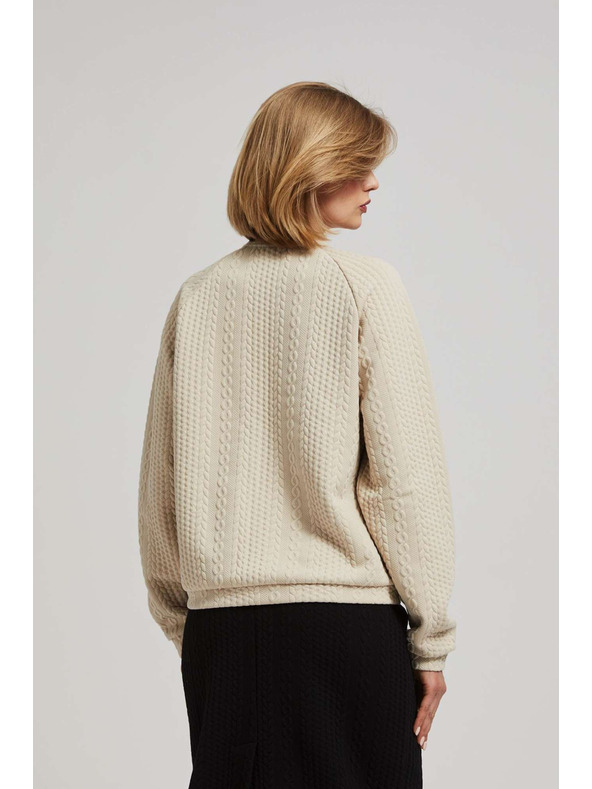 Moodo Rozopínacia mikina s vreckami Moodo