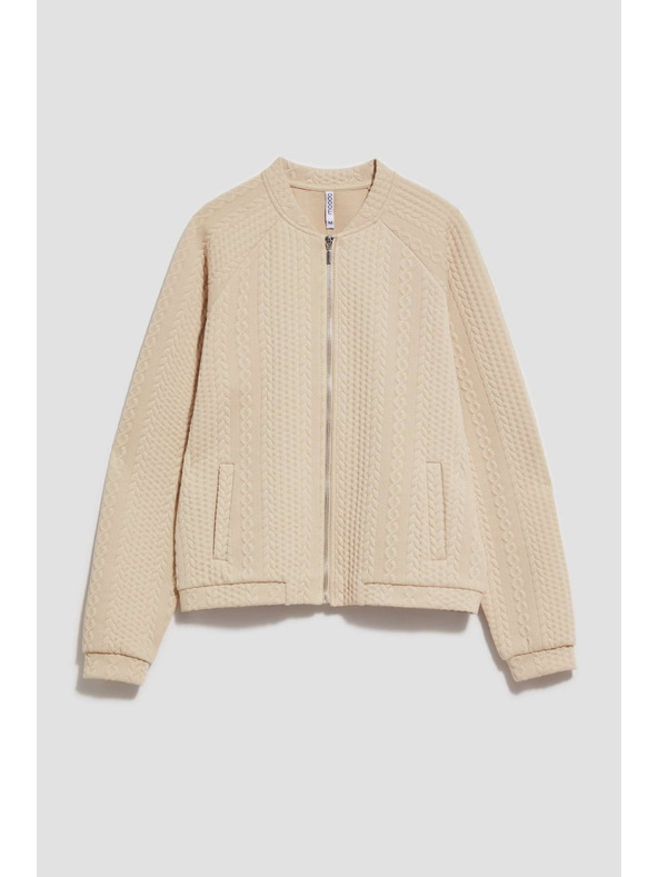 Moodo Rozopínacia mikina s vreckami Moodo