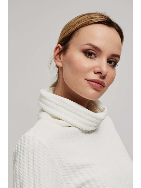 Moodo Mikina so širokým golierom perleťová Moodo