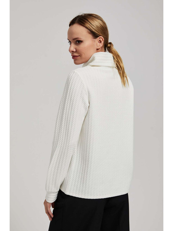 Moodo Mikina so širokým golierom perleťová Moodo