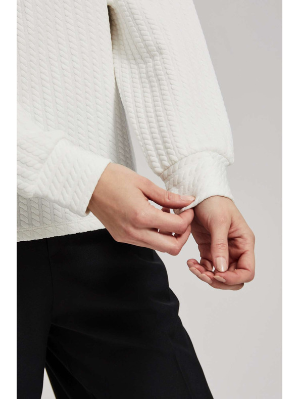 Moodo Mikina so širokým golierom perleťová Moodo