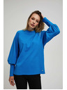 Moodo Blúzka s nafúknutými rukávmi azúrová Moodo