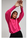 Moodo Blúzka s nafúknutými rukávmi fuchsiová Moodo