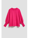 Moodo Blúzka s nafúknutými rukávmi fuchsiová Moodo