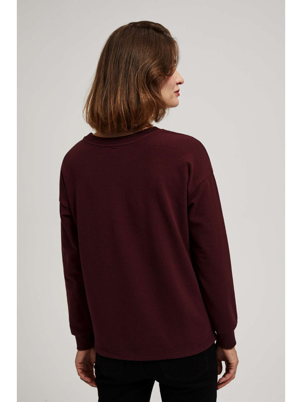 Moodo Jednoduchá mikina s potlačou Moodo