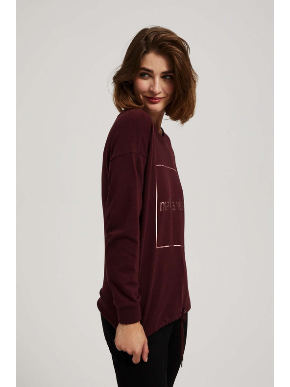 Moodo Jednoduchá mikina s potlačou Moodo