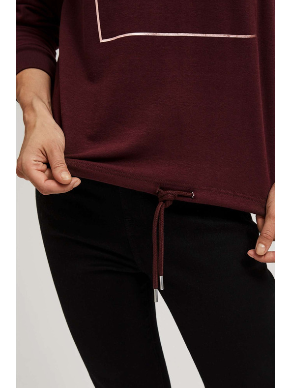 Moodo Jednoduchá mikina s potlačou Moodo