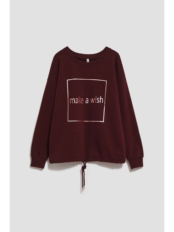 Moodo Jednoduchá mikina s potlačou Moodo