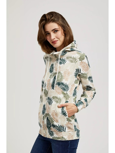 Moodo Mikina s kapucňou a potlačou Moodo