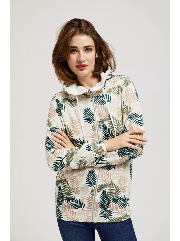 Moodo Mikina s kapucňou a potlačou Moodo