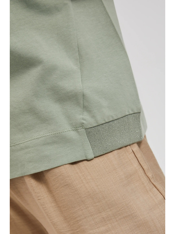 Moodo Blúzka s potlačou olivová Moodo