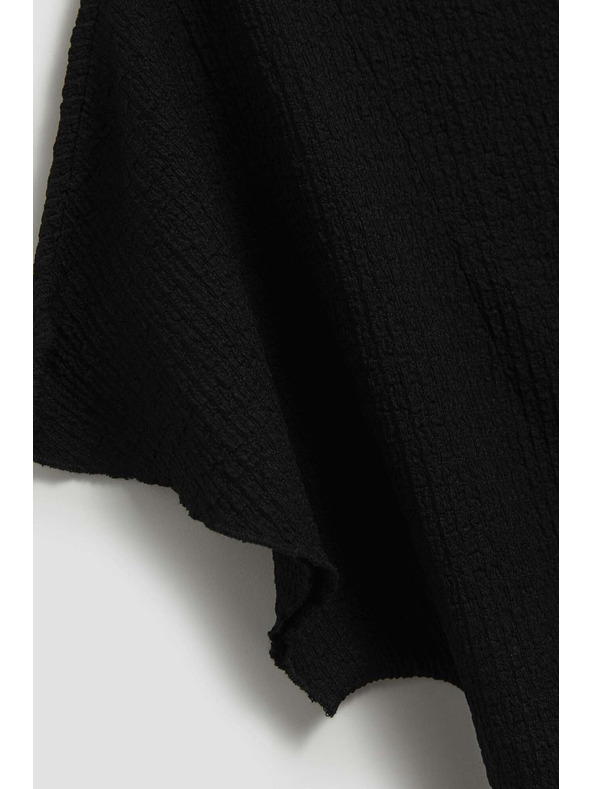 Moodo Elegantná čierna blúzka so širokými rukávmi Moodo