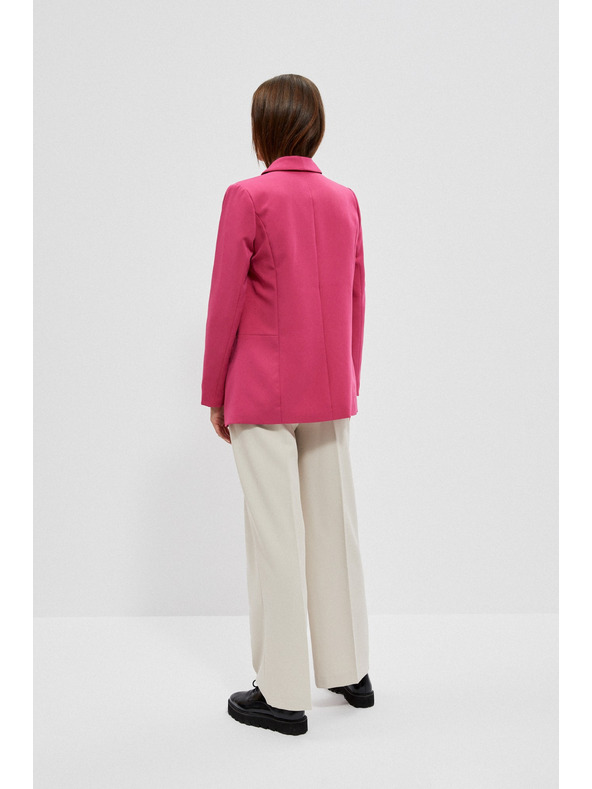 Moodo Hladké sako ružové Moodo