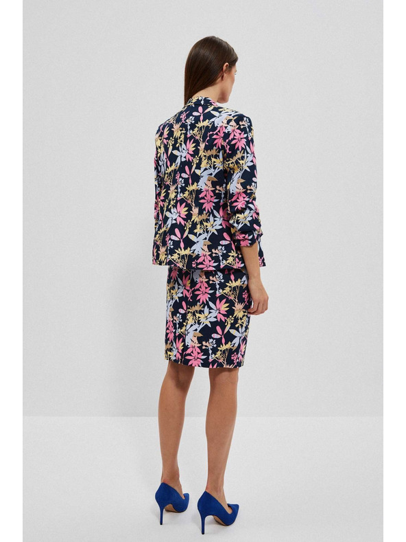 Moodo Jednostranný blejzr s rastlinným potlačou Moodo