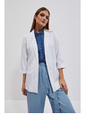 Moodo Biele pruhované sako Moodo