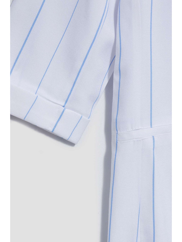 Moodo Biele pruhované sako Moodo