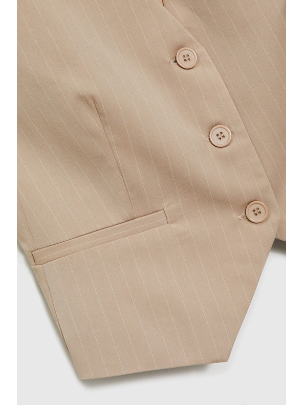 Moodo Vesta v pruhoch béžová Moodo