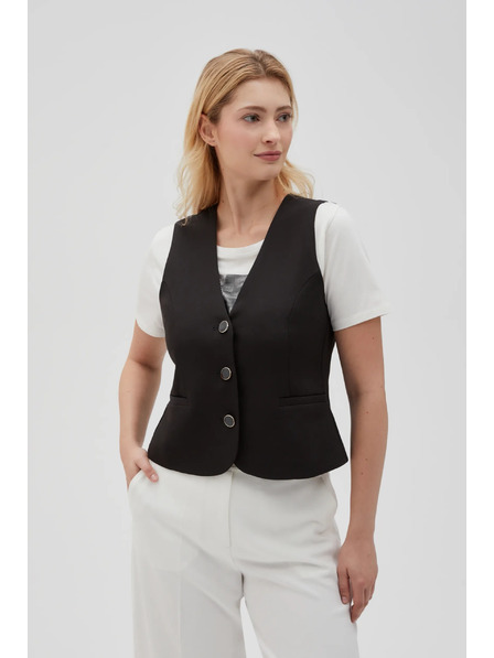 Moodo Čierna spoločenská vesta Moodo