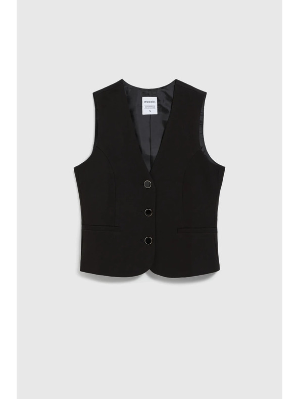 Moodo Čierna spoločenská vesta Moodo