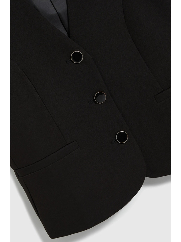 Moodo Čierna spoločenská vesta Moodo