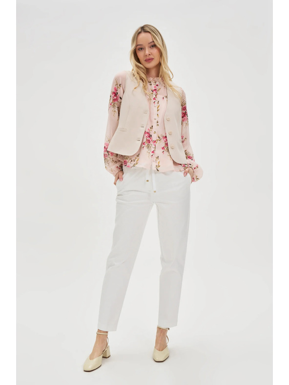 Moodo Elegantná béžová vesta Moodo