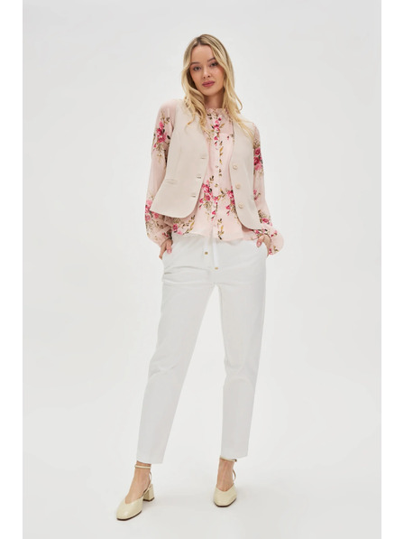 Moodo Elegantná béžová vesta Moodo