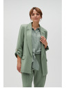 Moodo Sako s vyhrnutými rukávmi olivové Moodo