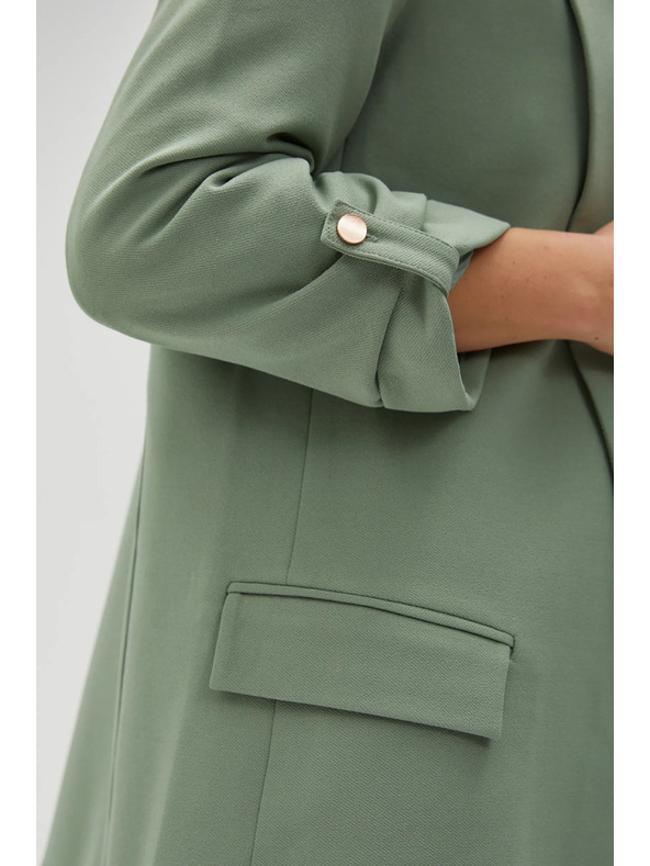 Moodo Sako s vyhrnutými rukávmi olivové Moodo