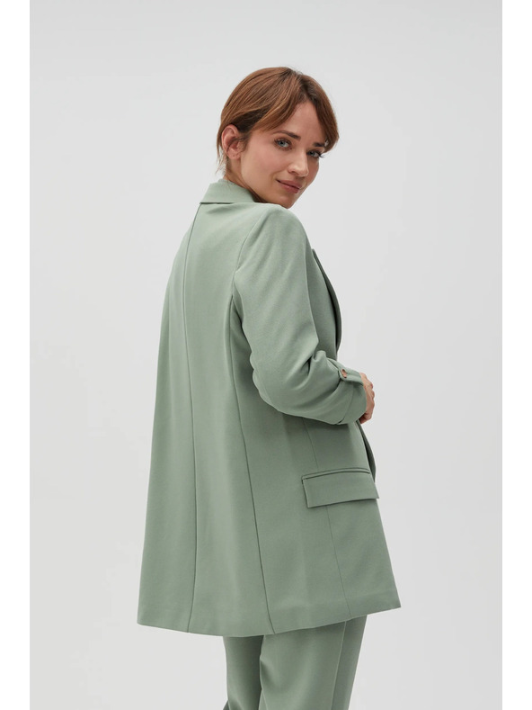 Moodo Sako s vyhrnutými rukávmi olivové Moodo