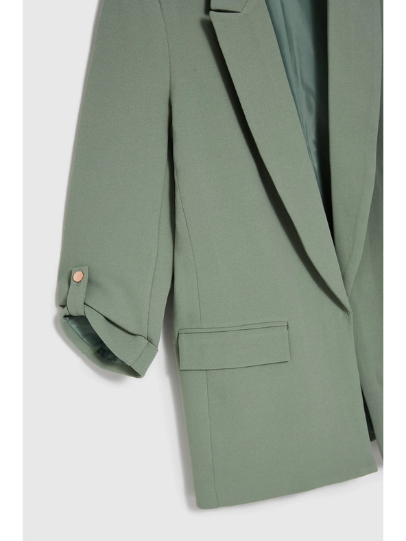 Moodo Sako s vyhrnutými rukávmi olivové Moodo