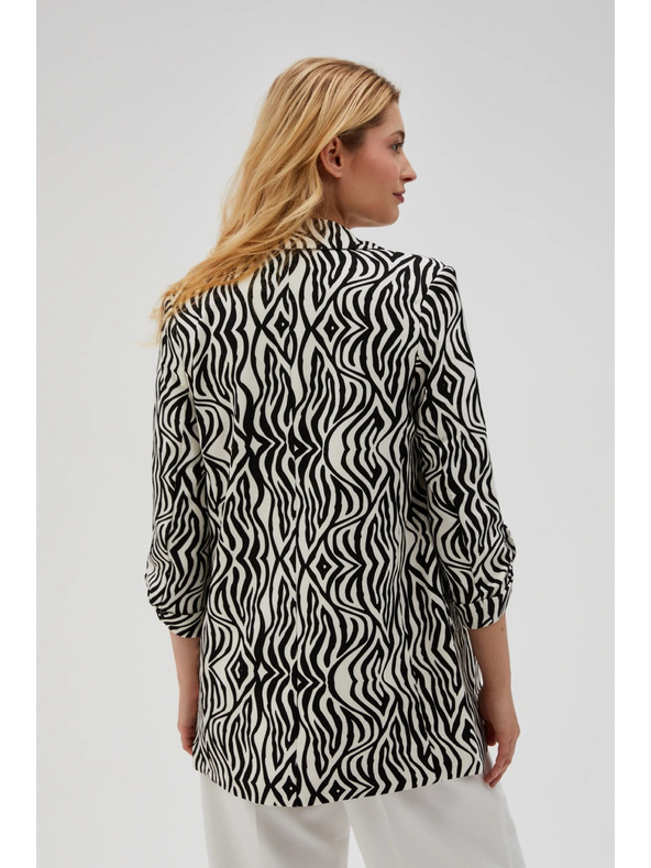 Moodo Vzorované sako béžové Moodo