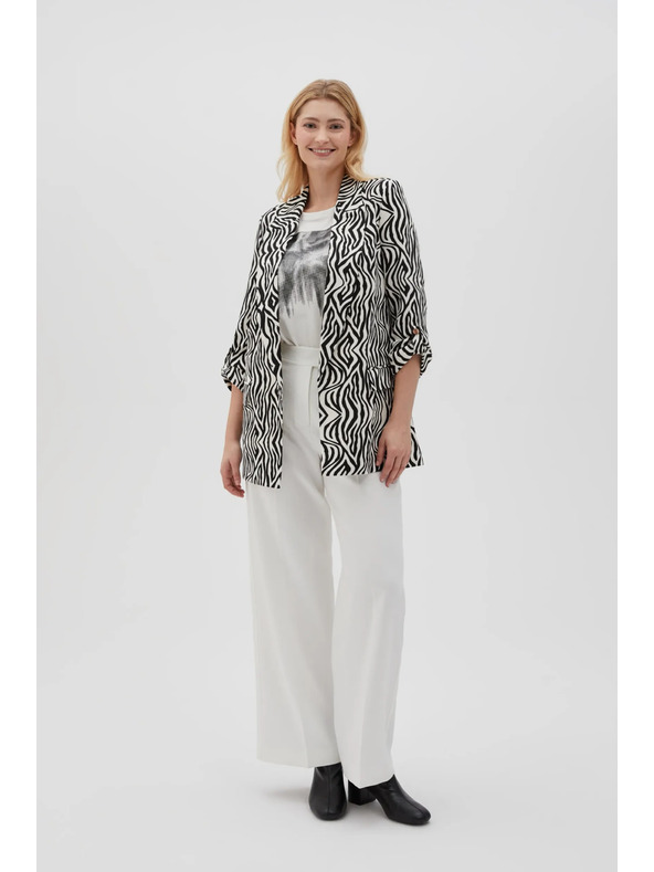 Moodo Vzorované sako béžové Moodo