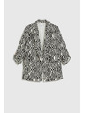 Moodo Vzorované sako béžové Moodo