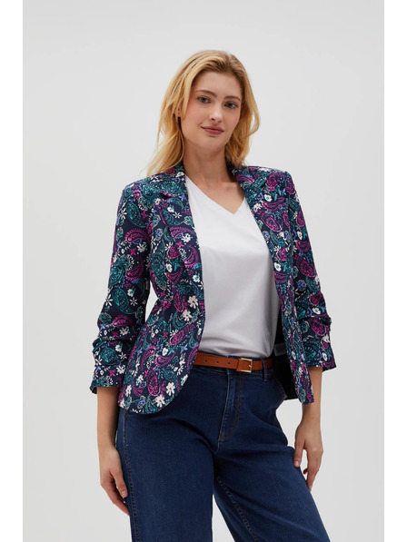 Moodo Sako s 3/4 rukávmi tmavomodré Moodo