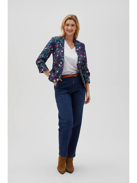 Moodo Sako s 3/4 rukávmi tmavomodré Moodo