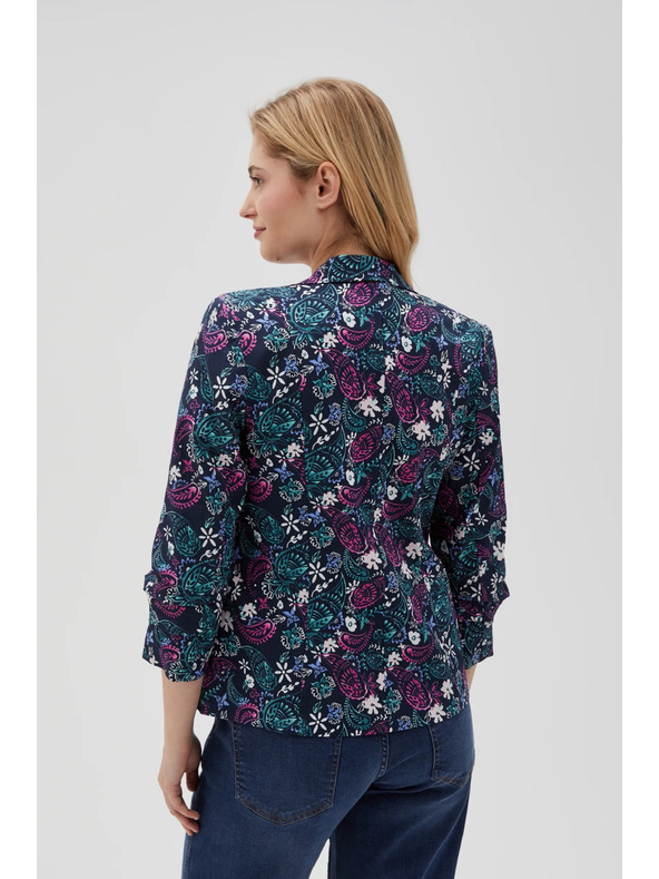 Moodo Sako s 3/4 rukávmi tmavomodré Moodo